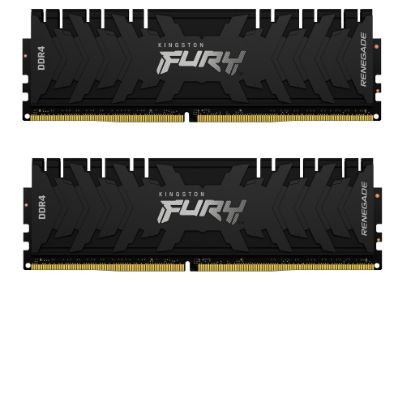  Зображення Пам'ять ПК Kingston DDR4 16GB KIT (8GBx2) 3200 FURY Renegade Black 